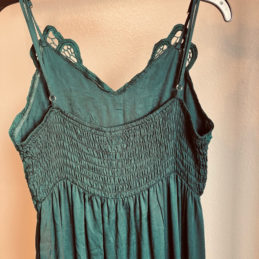 Maxi Dress Emerald Green Lace - Picture 4 of 6